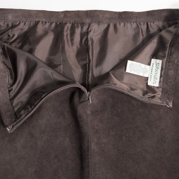 Vintage St Johns Bay Washable Suede Maxi Skirt Womens 20W Cowgirl Western Boho - Picture 15 of 16